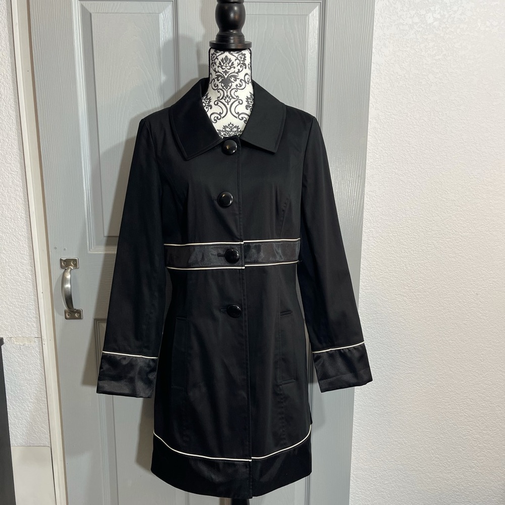 Apt 9 Black and White Dress Coat